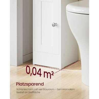 Pastatoma siaura spintelė su durelėmis 2
