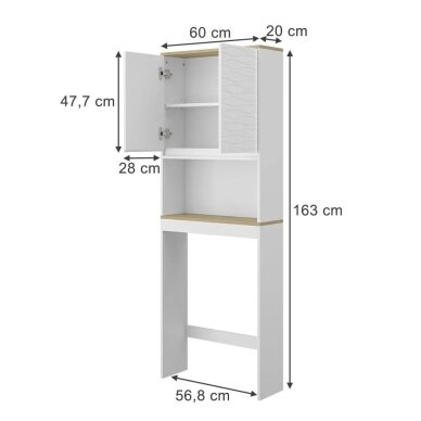 Pastatoma spintelė virš klozeto LIVIA 7 Pastatoma spintelė virš klozeto LIVIA 7