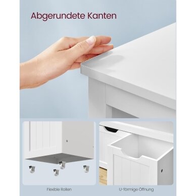 Pastatoma tradicinio stiliaus lentyna su 3 daiktadėžėmis 7