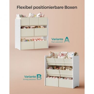 Pastatoma vaikiška lentyna su daiktadėžėmis 3 Pastatoma vaikiška lentyna su daiktadėžėmis 3
