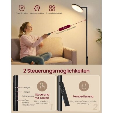 Pastatomas reguliuojamo aukščio LED šviestuvas - toršeras 5 Pastatomas reguliuojamo aukščio LED šviestuvas - toršeras 5