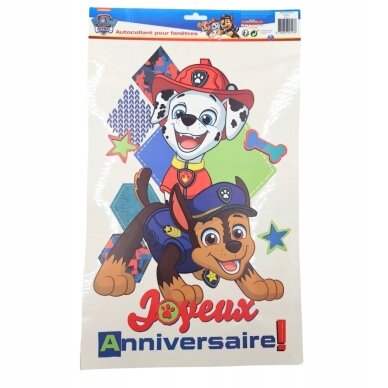 PAW PATROL lipdukas su personažais PAW PATROL lipdukas su personažais