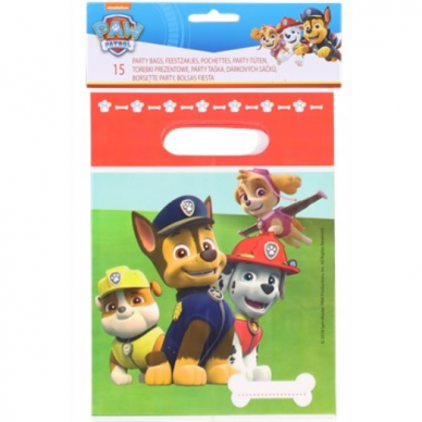 "Paw Patrol" maišeliai, 15 vnt "Paw Patrol" maišeliai, 15 vnt