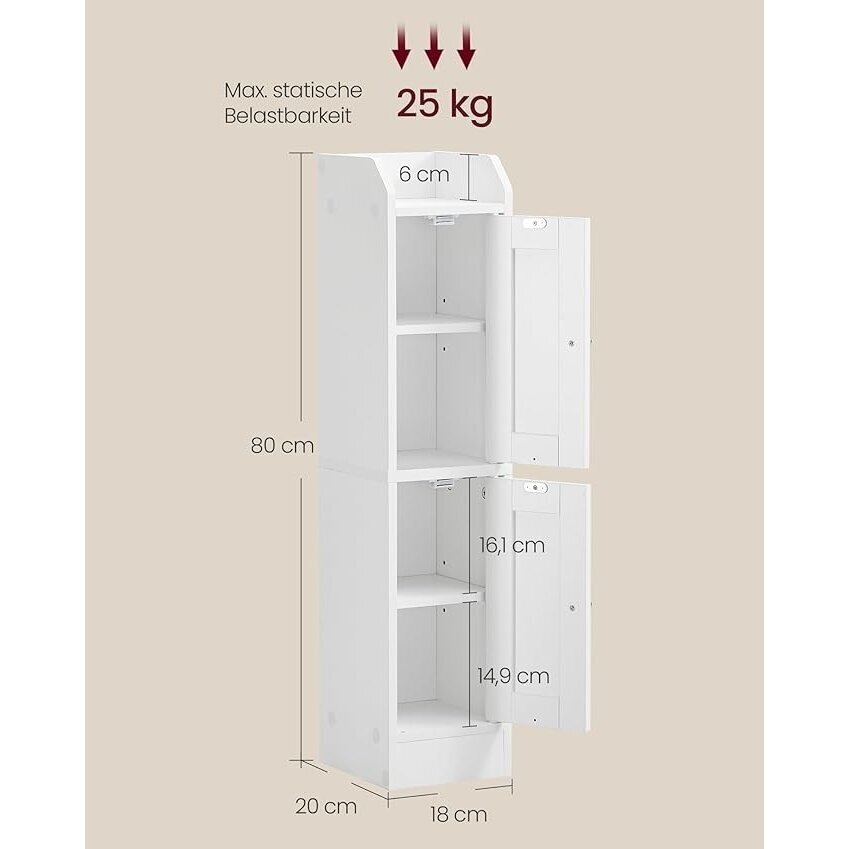 Pastatoma siaura spintelė su durelėmis 5