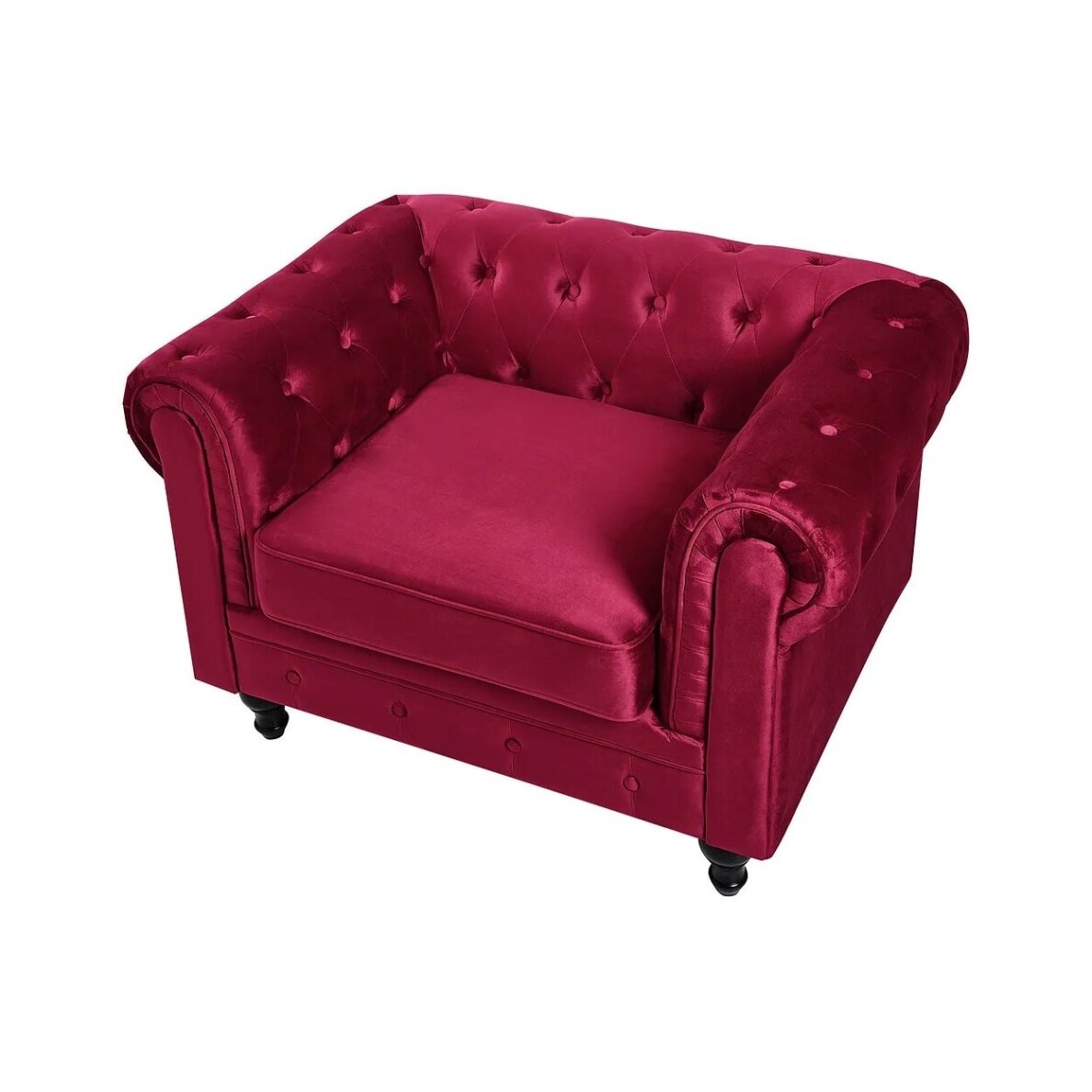 Aksominis fotelis CHESTERFIELD 7