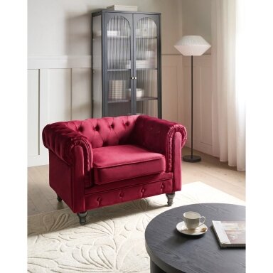 Aksominis fotelis CHESTERFIELD Aksominis fotelis CHESTERFIELD