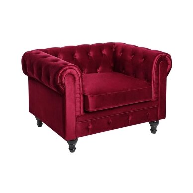 Aksominis fotelis CHESTERFIELD