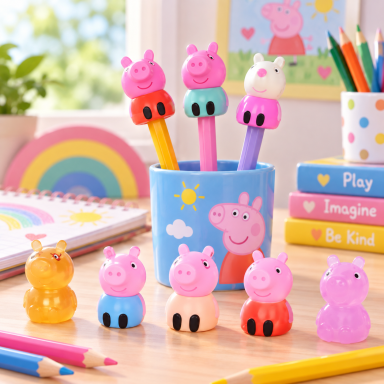 PEPPA PIG figurėlės ant pieštuko