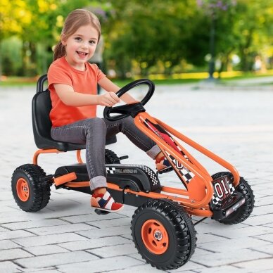 Pedalais minamas kartingas su reguliuojama sėdyne, iki 30 kg 1 Pedalais minamas kartingas su reguliuojama sėdyne, iki 30 kg 1