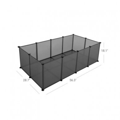 Plastikinis aptvaras, 143 x 73 x 46 cm 4 Plastikinis aptvaras, 143 x 73 x 46 cm 4
