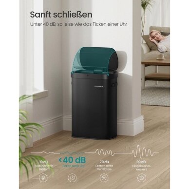 Sensorinė šiukšliadėžė su švelnaus užsidarymo mechanizmu, 50 l 3
