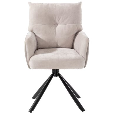 PREMIUM LIVING tekstilinė valgomojo kėdė, besisukanti 180° 1
