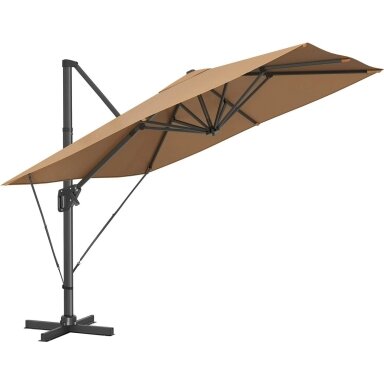 Reguliuojamas lauko skėtis su stovu, Ø290 cm