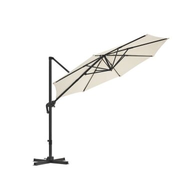 Reguliuojamas lauko skėtis su stovu, Ø 300 cm (Ekspozicinė prekė) Reguliuojamas lauko skėtis su stovu, Ø 300 cm (Ekspozicinė prekė)