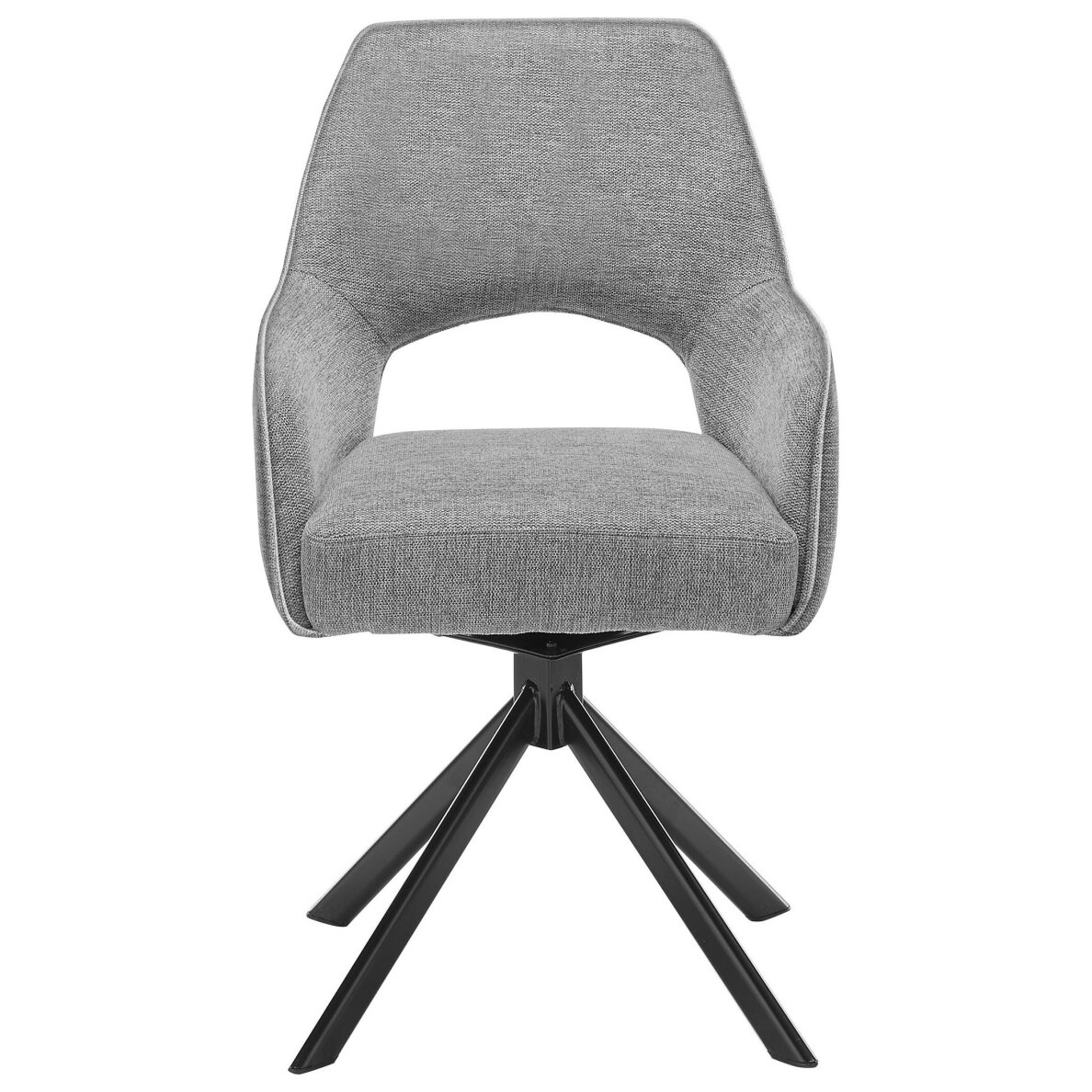 SetOne by Musterring modernios tekstilinės valgomojo kėdės, besisukančios 180°, 2 vnt 2