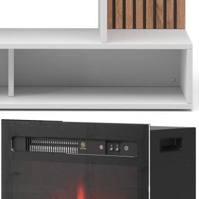 Elektrinis židinys su šildymo funkcija ir apdaila LYNEA, 1800W 5 Elektrinis židinys su šildymo funkcija ir apdaila LYNEA, 1800W 5