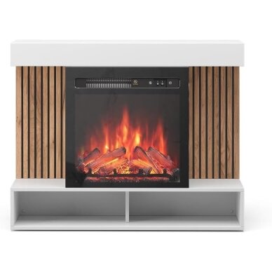 Elektrinis židinys su šildymo funkcija ir apdaila LYNEA, 1800W 4 Elektrinis židinys su šildymo funkcija ir apdaila LYNEA, 1800W 4