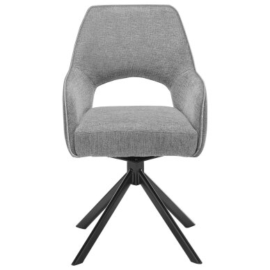 SetOne by Musterring modernios tekstilinės valgomojo kėdės, besisukančios 180°, 2 vnt 2