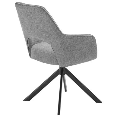 SetOne by Musterring modernios tekstilinės valgomojo kėdės, besisukančios 180°, 2 vnt 4 SetOne by Musterring modernios tekstilinės valgomojo kėdės, besisukančios 180°, 2 vnt 4