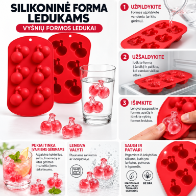 Silikoninė ledukų formelė - ''Vyšnia''