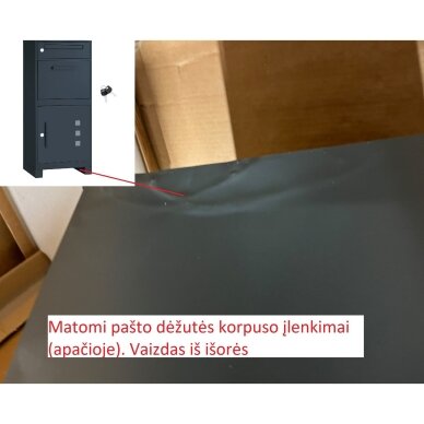 Siuntų ir pašto dėžutė (Transportavimo defektas) 6 Siuntų ir pašto dėžutė (Transportavimo defektas) 6