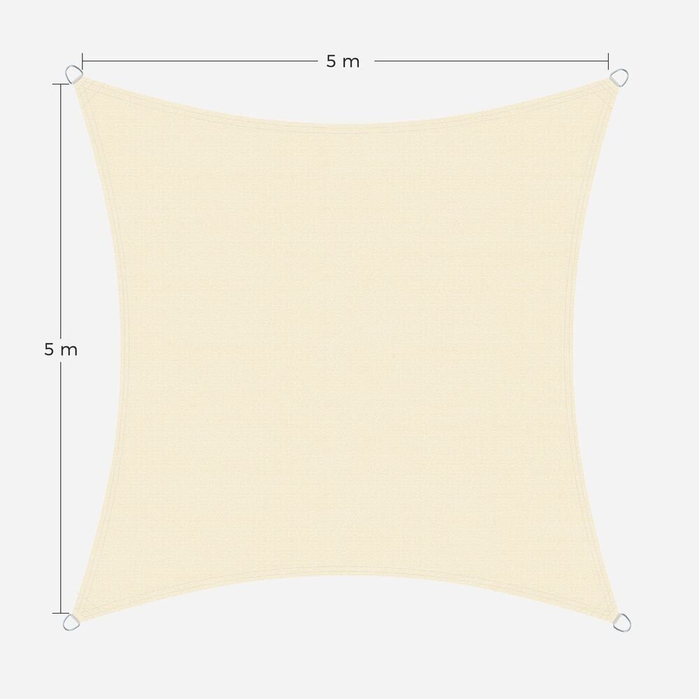 Smėlinė uždanga nuo saulės, 5 x 5 m 4 Smėlinė uždanga nuo saulės, 5 x 5 m 4