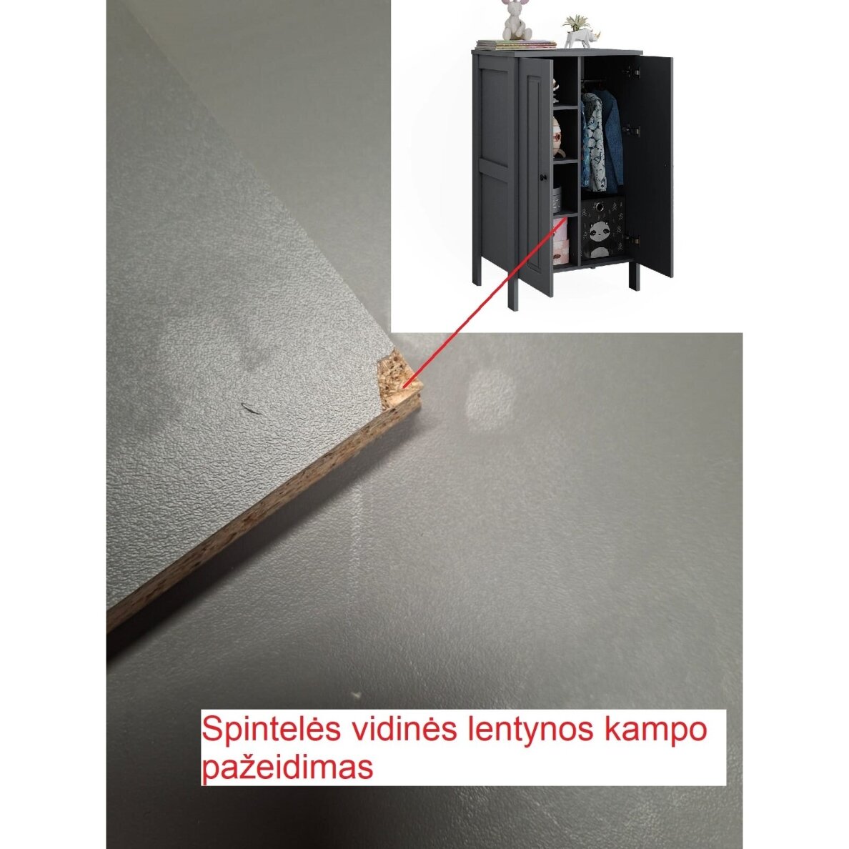 Spintelė su durelėmis AJATON (Transportavimo defektas) 8 Spintelė su durelėmis AJATON (Transportavimo defektas) 8