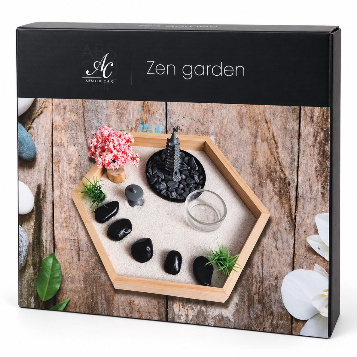 Dekoratyvinis ZEN sodas su žvakide 2