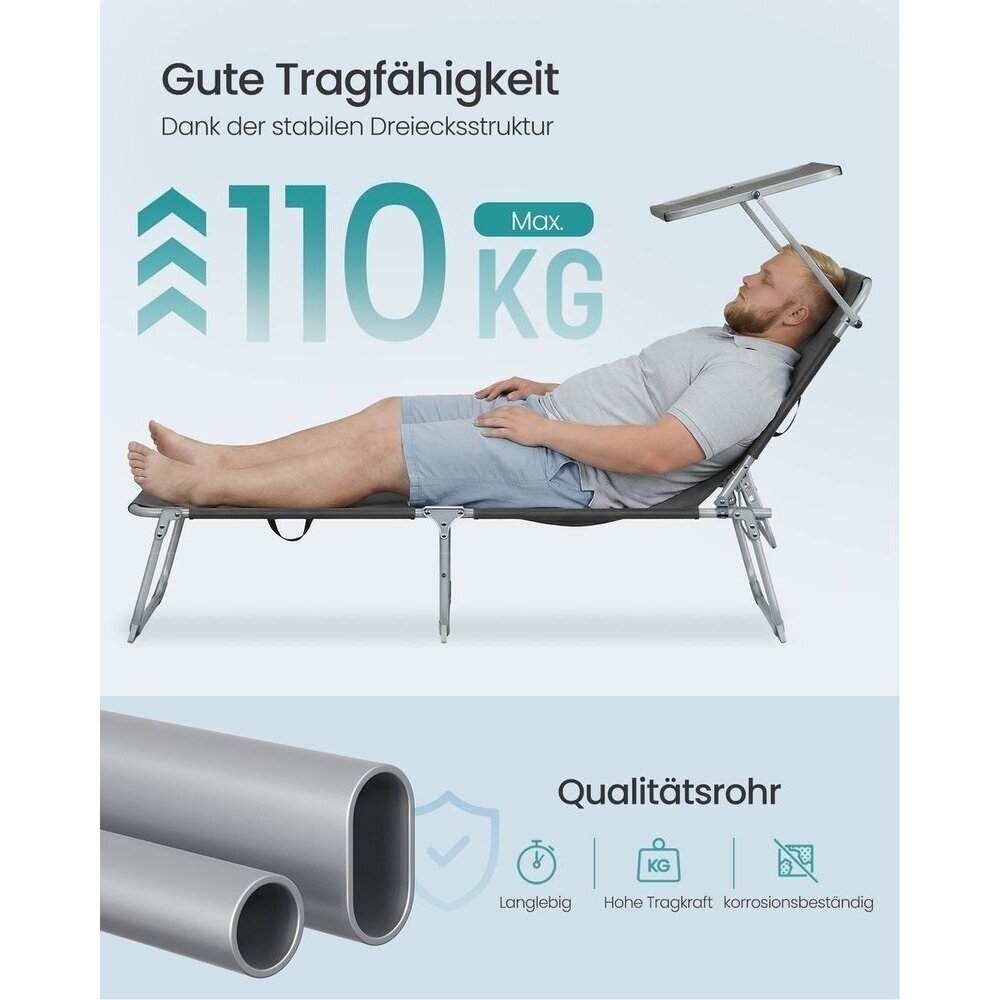 Sulankstomas poilsio gultas su stogeliu 5 Sulankstomas poilsio gultas su stogeliu 5