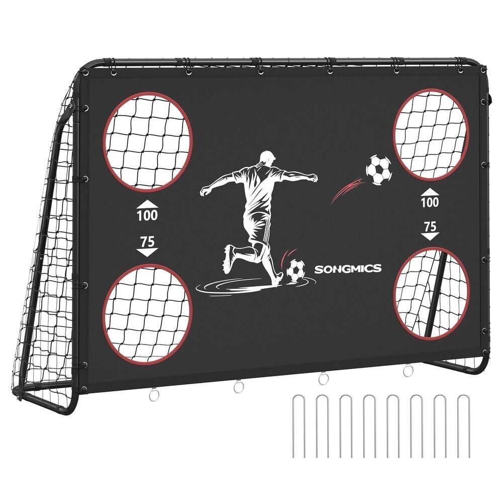 Surenkami metaliniai futbolo vartai, 215 x 150 x 76 cm Surenkami metaliniai futbolo vartai, 215 x 150 x 76 cm