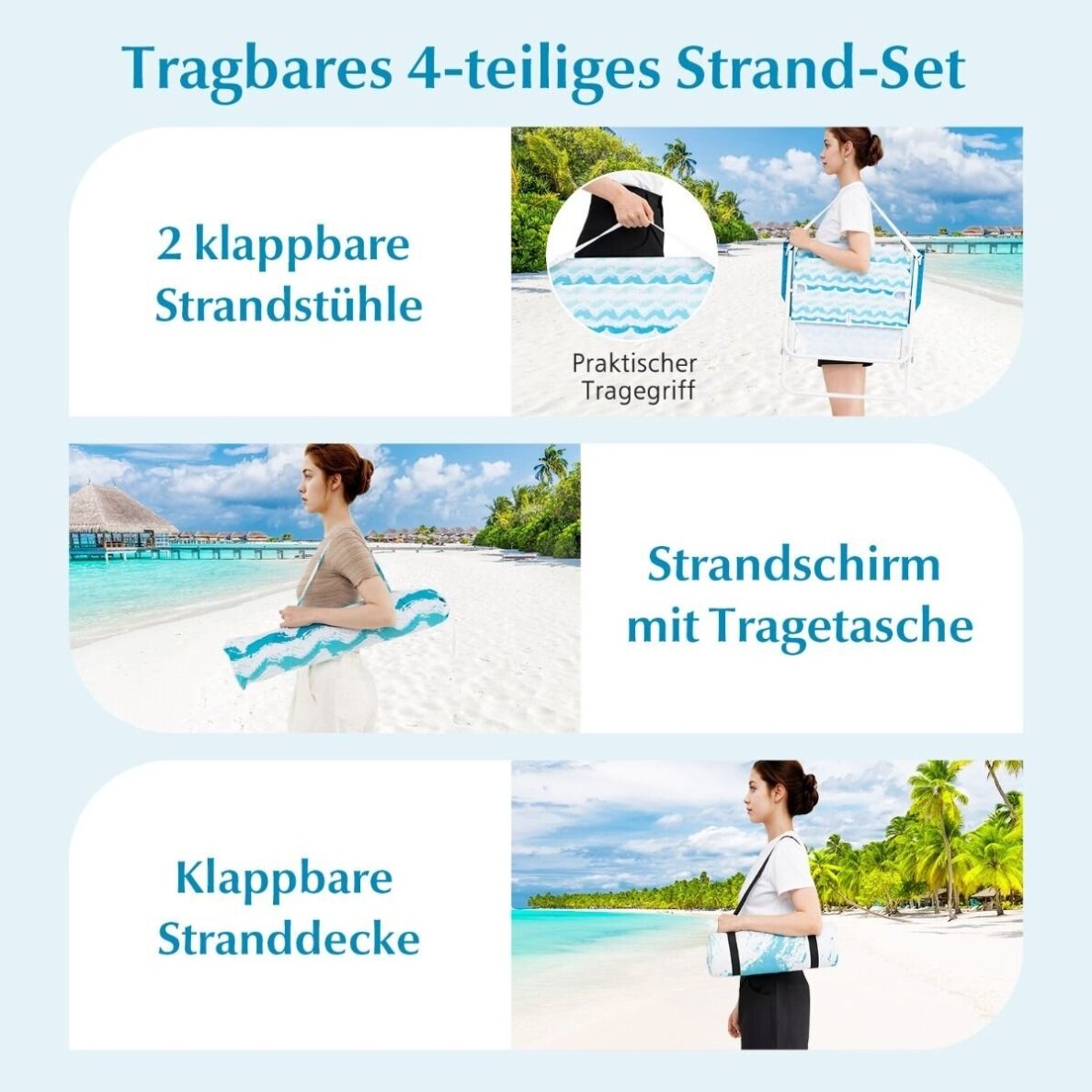 Sulankstomos turistinės kėdės su skėčiu ir iškylų pledu 6 Sulankstomos turistinės kėdės su skėčiu ir iškylų pledu 6