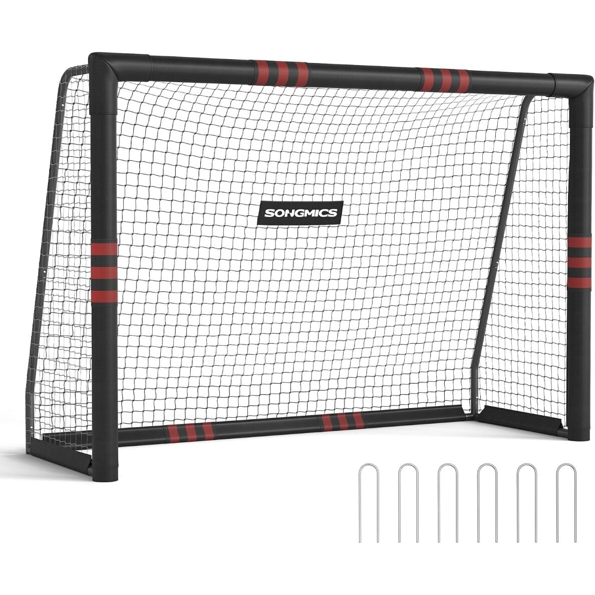 Surenkami metaliniai futbolo vartai, 240 x 160 x 85 cm (Ekspozicinė prekė)