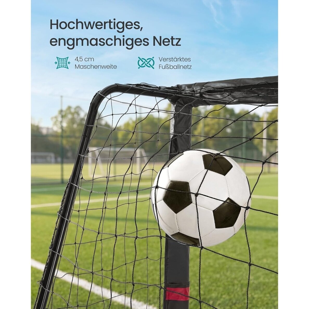 Surenkami metaliniai futbolo vartai, 240 x 160 x 85 cm (Ekspozicinė prekė) 3 Surenkami metaliniai futbolo vartai, 240 x 160 x 85 cm (Ekspozicinė prekė) 3
