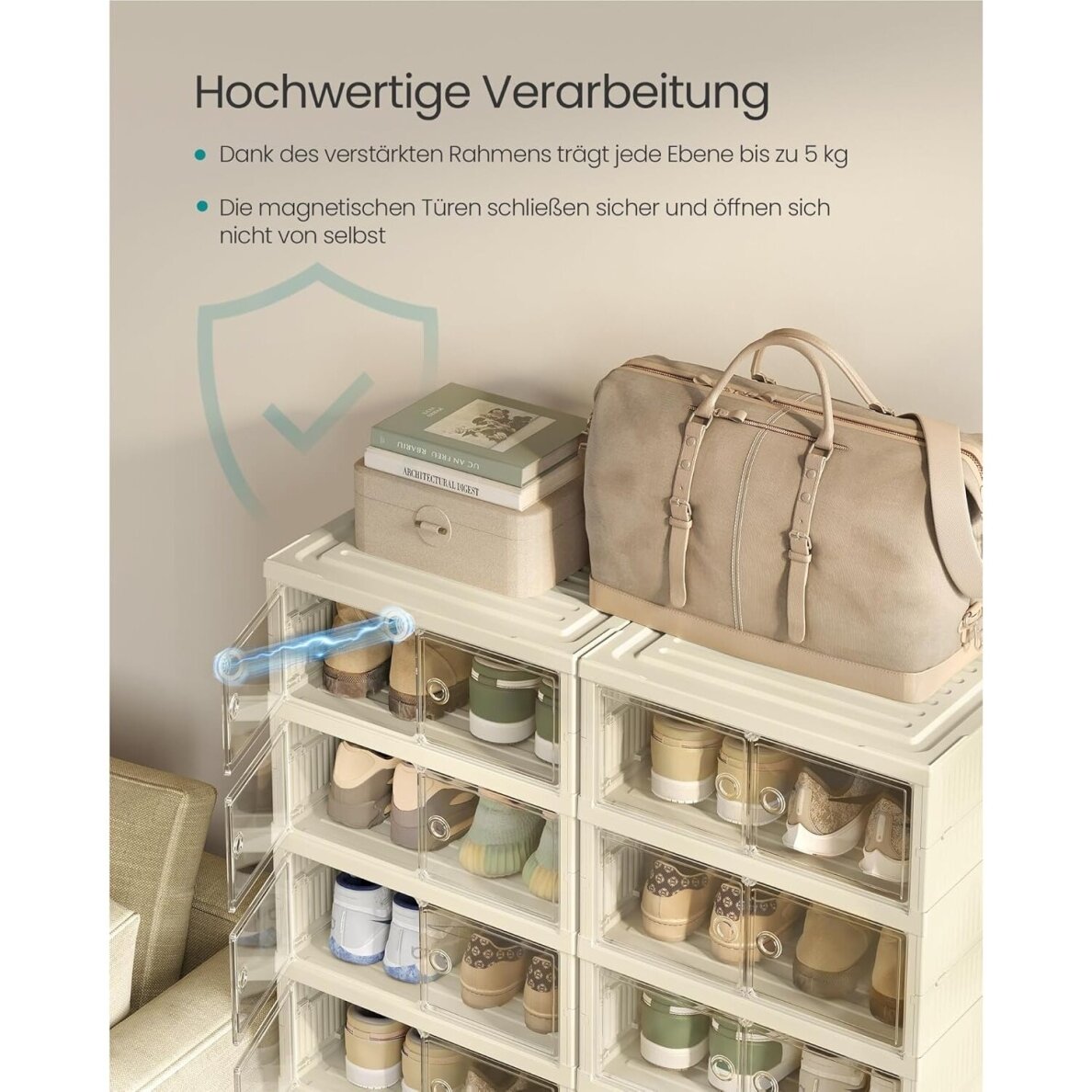 Sulankstoma plastikinė 6 skyrių spintelė 5 Sulankstoma plastikinė 6 skyrių spintelė 5