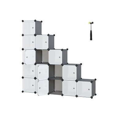Surenkama lentyna, 123 x 123 x 31 cm