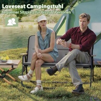 Sulankstomas dvivietis suoliukas su reguliuojamu atlošu 3 Sulankstomas dvivietis suoliukas su reguliuojamu atlošu 3