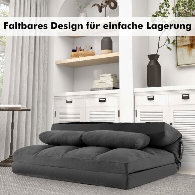 Sulankstoma grindų sofa - lova su reguliuojamu atlošu 4 Sulankstoma grindų sofa - lova su reguliuojamu atlošu 4