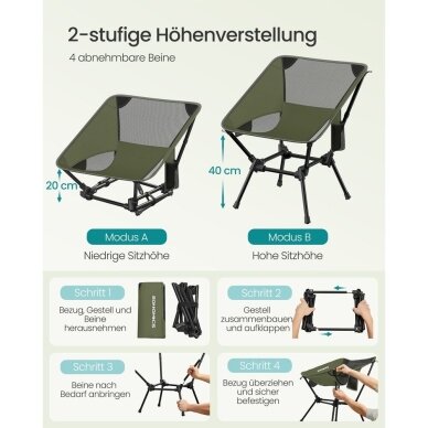 Sulankstoma turistinė kėdė 4