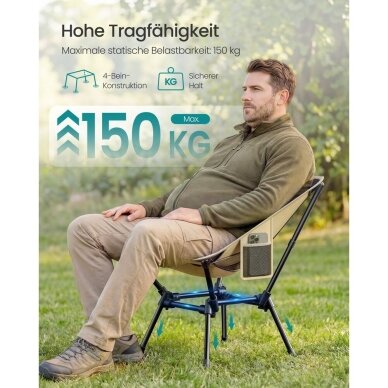 Sulankstomos turistinės kėdės, 2 vnt 2