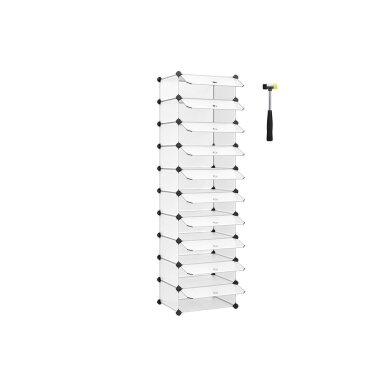Surenkama 10 skyrių lentyna, 173 x 43 x 31 cm Surenkama 10 skyrių lentyna, 173 x 43 x 31 cm