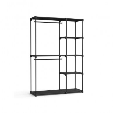 Surenkama metalinė drabužių kabykla, 182 x 124 x 43 cm Surenkama metalinė drabužių kabykla, 182 x 124 x 43 cm