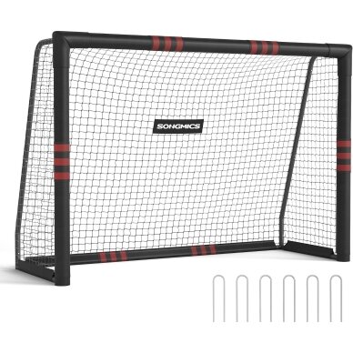 Surenkami metaliniai futbolo vartai, 240 x 160 x 85 cm (Ekspozicinė prekė)