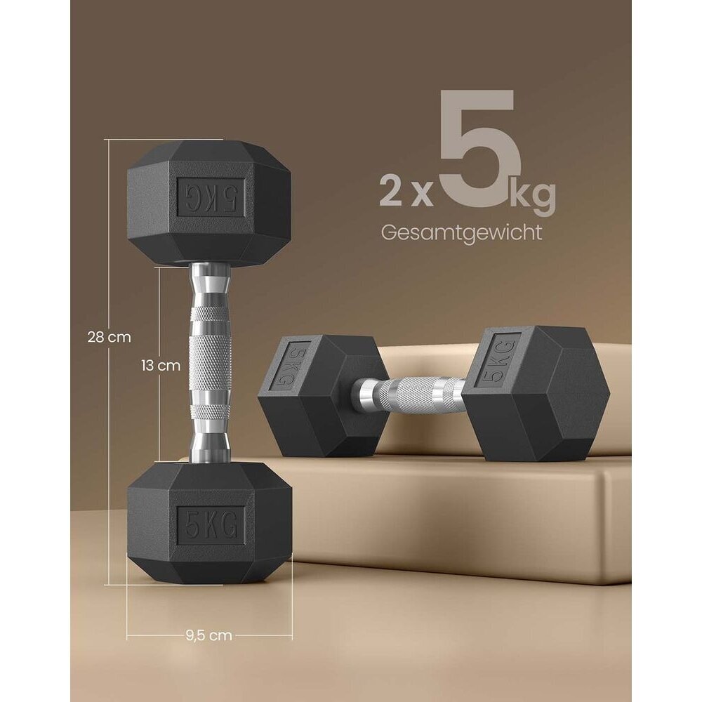 Svarmenų rinkinys, 2 x 5 kg 5 Svarmenų rinkinys, 2 x 5 kg 5