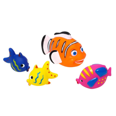 EDDY TOYS vandens žaislai - žuvelės, 4 vnt