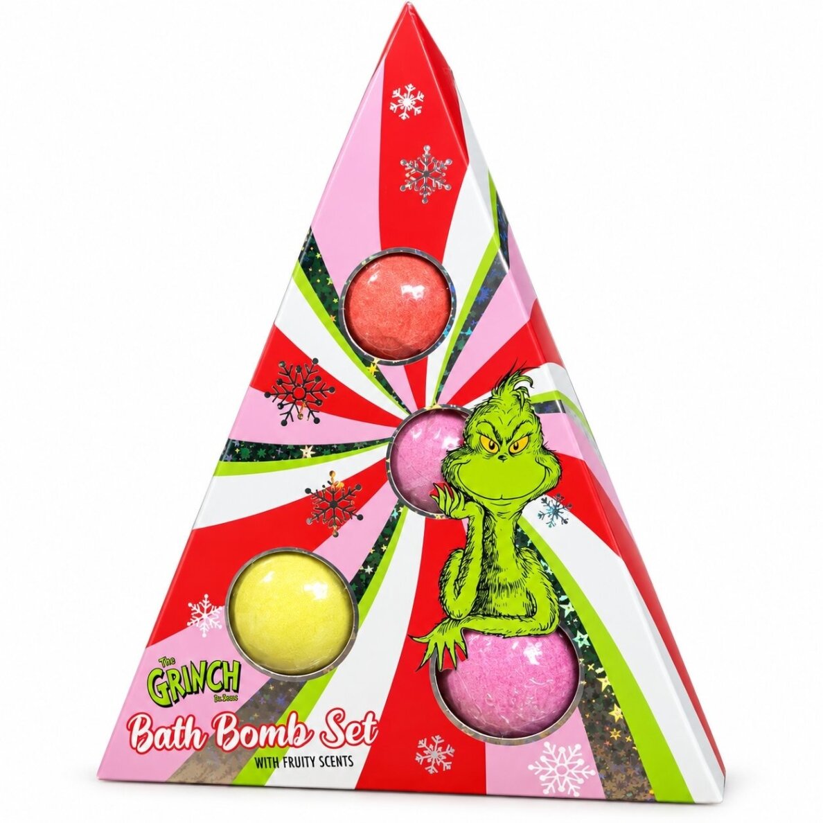 THE GRINCH vonios druska/bomba, 4 vnt THE GRINCH vonios druska/bomba, 4 vnt