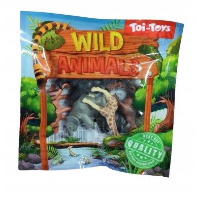 TOI-TOYS Gyvūnų figūrėlių rinkinys WILD ANIMALS 1 TOI-TOYS Gyvūnų figūrėlių rinkinys WILD ANIMALS 1