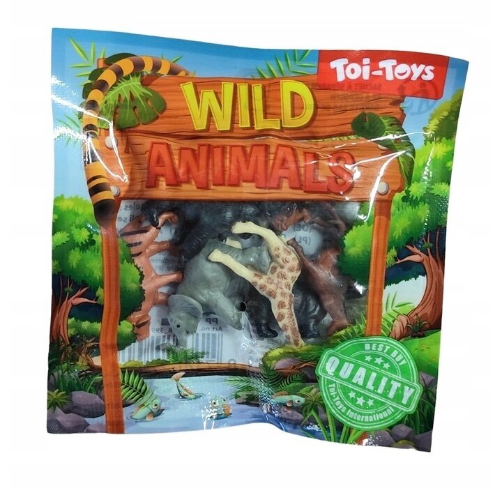 TOI-TOYS Gyvūnų figūrėlių rinkinys WILD ANIMALS 1 TOI-TOYS Gyvūnų figūrėlių rinkinys WILD ANIMALS 1