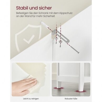 Tradicinio stiliaus pastatoma spintelė su stalčiais 5 Tradicinio stiliaus pastatoma spintelė su stalčiais 5