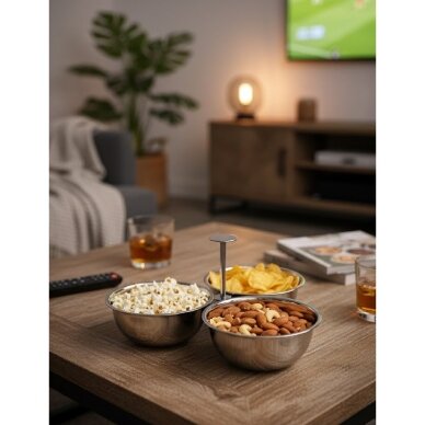 Užkandžių dubenėlių rinkinys su laikikliu „Snack Bowl“ 1 Užkandžių dubenėlių rinkinys su laikikliu „Snack Bowl“ 1