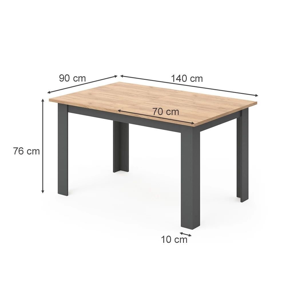 Valgomojo stalas KARLOS, 76 x 140 x 90 cm 5 Valgomojo stalas KARLOS, 76 x 140 x 90 cm 5
